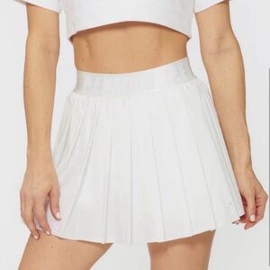 P.E Nation Volley Skirt / Volley Pleated Mini Skirt – Optic White | Size L | NWT